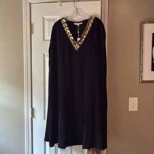 NWT Trina Turk Masquerade 3 dress in black with sequins